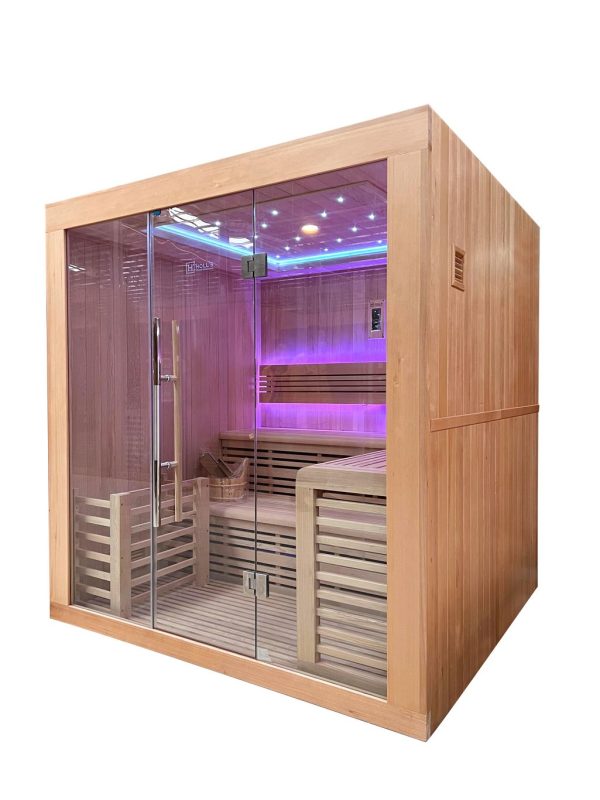 cabine de sauna traditionnel à vapeur