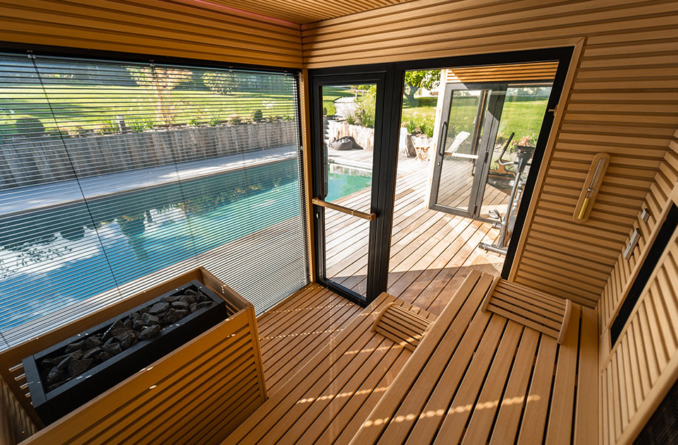 cabine de sauna sur mesure à la maison